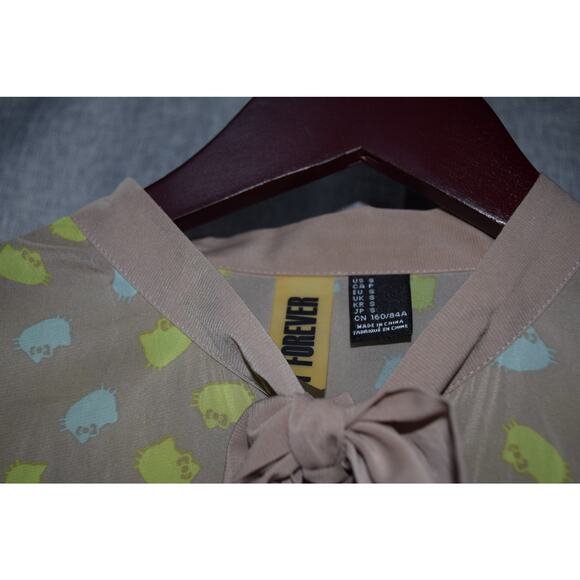 Hello Kitty Forever Polka Dot Long Sleeve Bow Back Dress - Picture 2 of 3